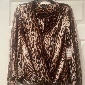 Woman's animal print blouse
